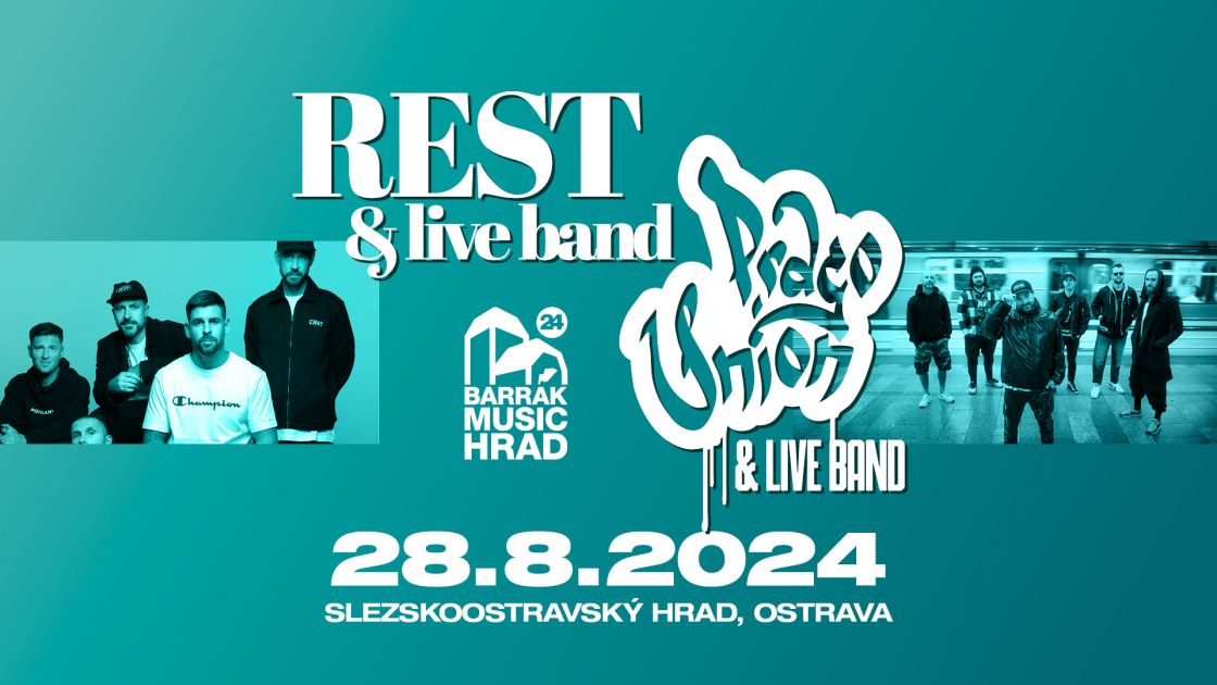 BARRÁK MUSIC HRAD - REST & LIVE BAND, PRAGO UNION & LIVE BAND