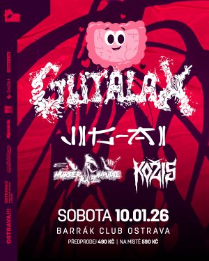 GUTALAX, JIG-AI, MURDER RAPE AMPUTATE, KOŽIS